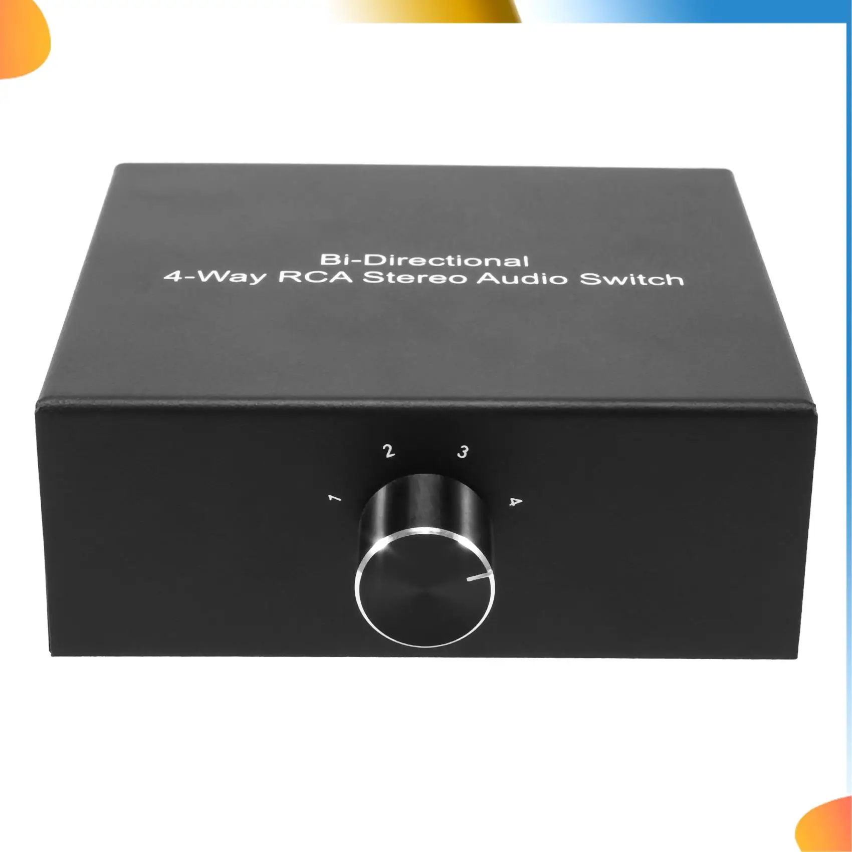 

B48A 4-Way Stereo L/R Sound Channel Bi-Directional Audio Switcher, 1 In 4 Out /4 In 1 Out, Audio Switch Splitter For Speaker