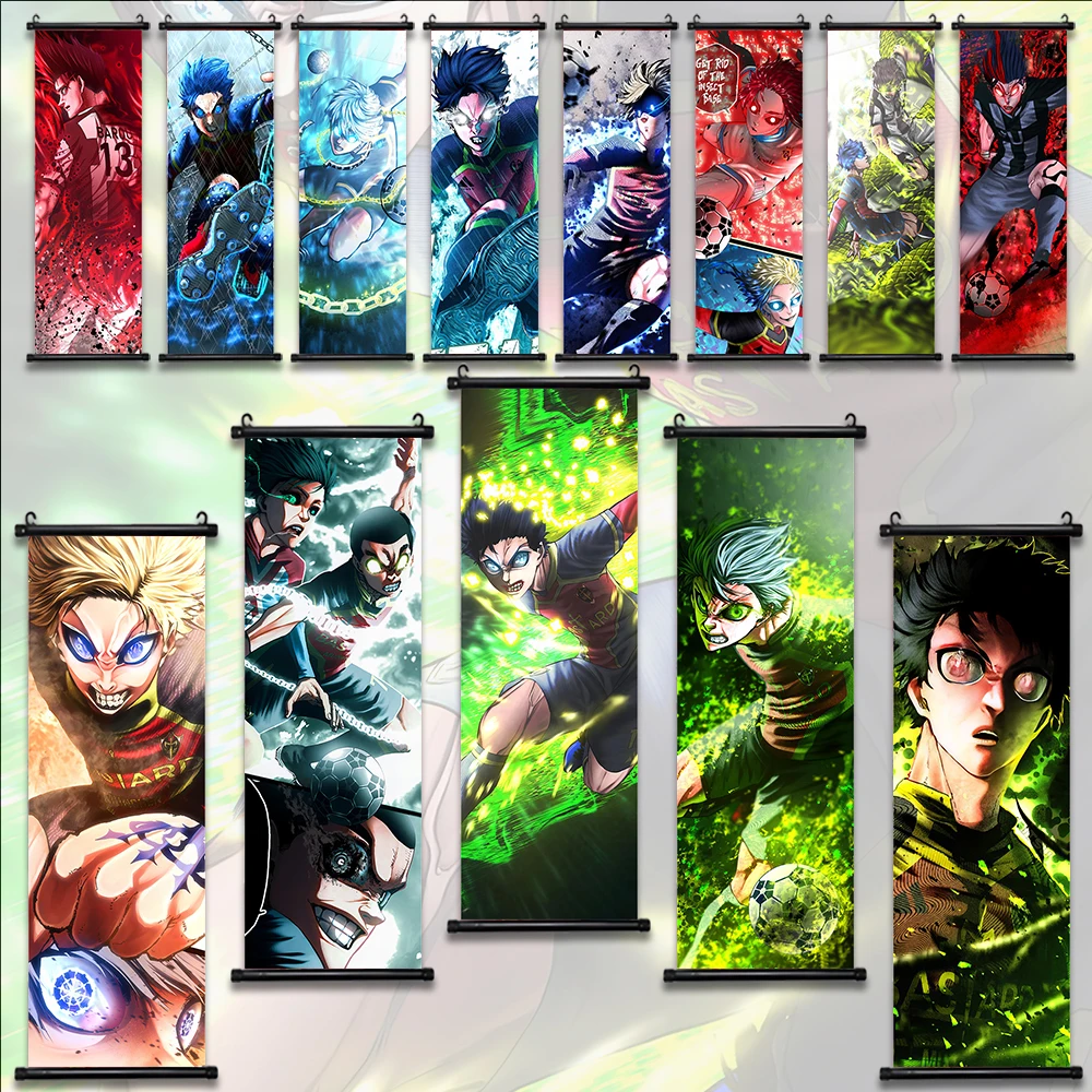 

Blue Lock Canvas Wall Art Poster Character Design Anime Artwork Soccer Modern Home Decor Wall Hanging Living Room Bedroom Accent