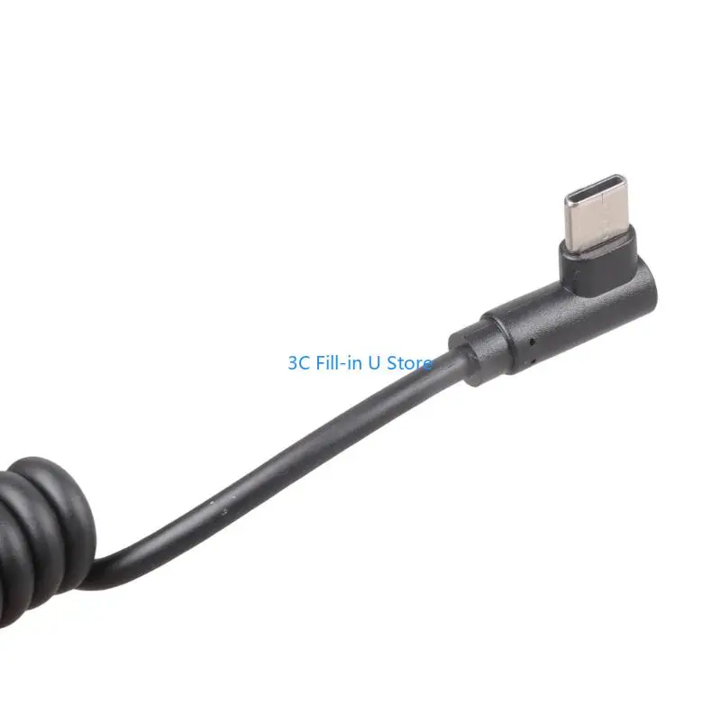 G8TA Flexible USB Type C Extendable Data Sync Cable Supports 40W Charging Length Adjusts From 19cm To 55cm For Car Home Office