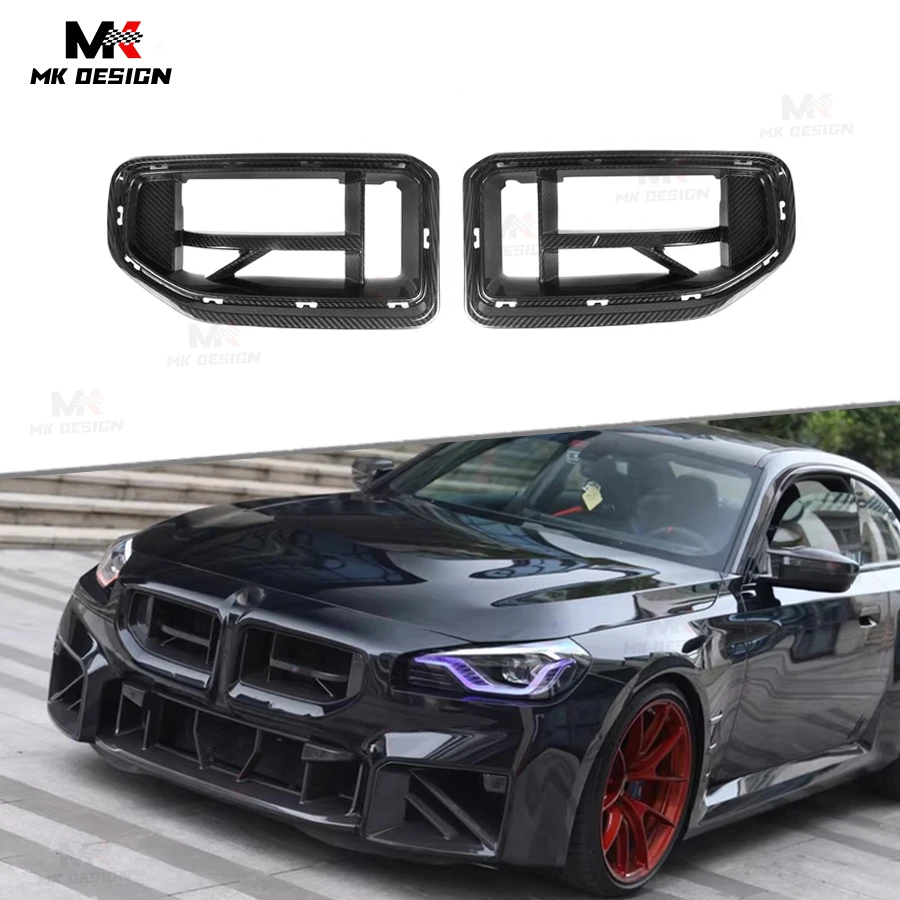 

Dry Carbon Fiber CS Style Front Bumper Grill Mesh Grille for BMW G87 M2 2023-2026 Front Grilles Car Accessories