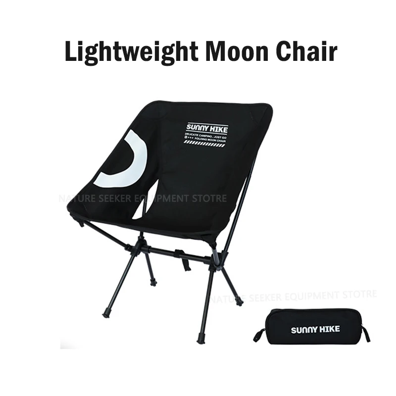 

Folding Camping Chair Outdoor Fishing Moon Chair Lightweight Camp Equipment