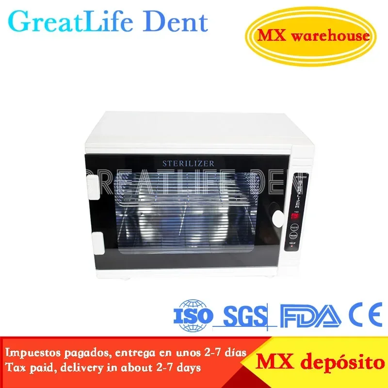 GreatLife Dent Manicure Nail Salon Scissors Professional 12L Salon Ozone Disinfection Cabinet Dental UV Sterilizer Cabinet