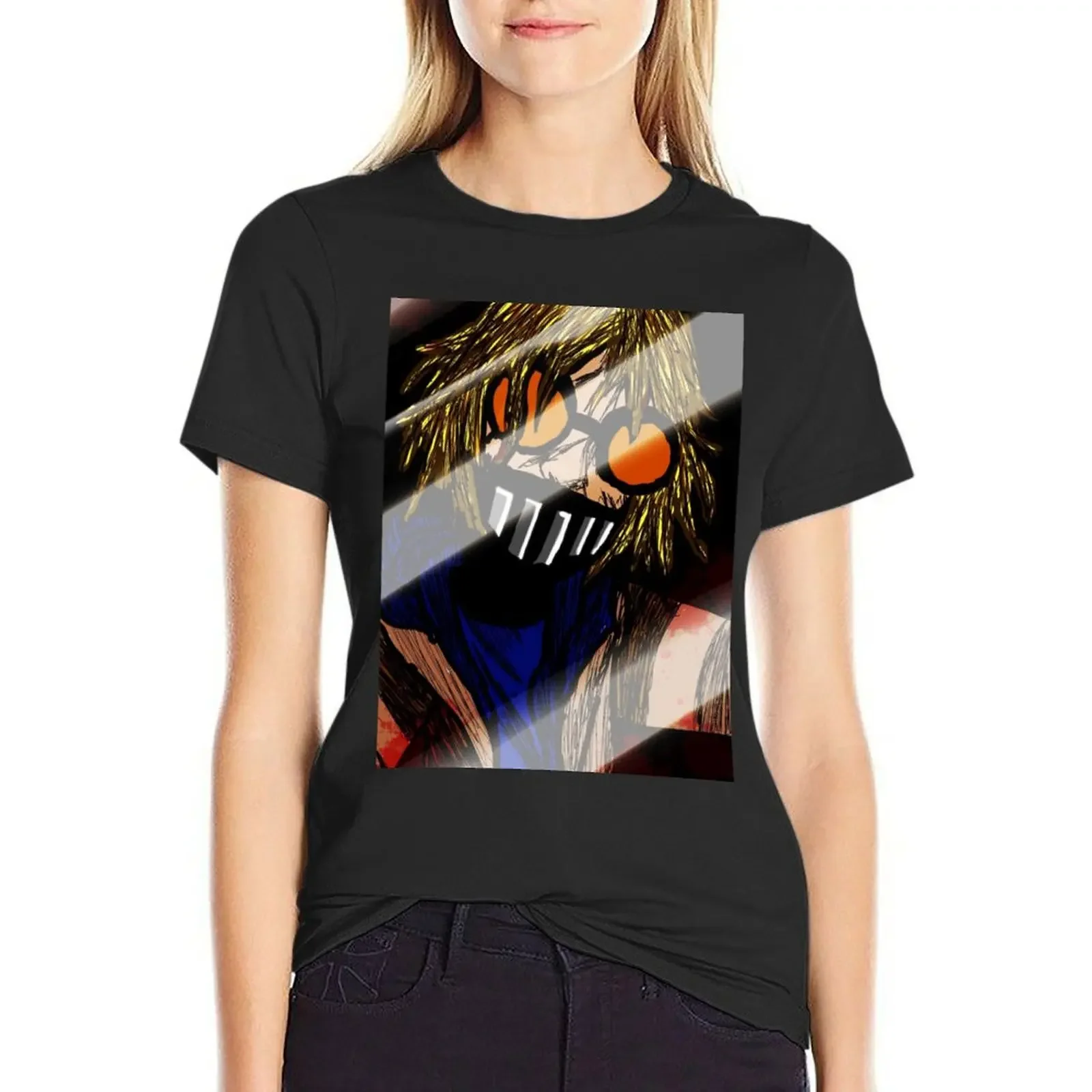 

Ticci Toby Screen T-Shirt customs summer tops animal prinfor vintage clothes Women's summer blouses 2025