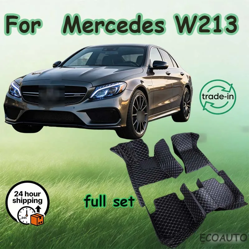 

Car Floor Mats For Mercedes W213 2017-2020 DropShipping Center Auto Interior Accessories Leather Carpets Rugs Foot Pads