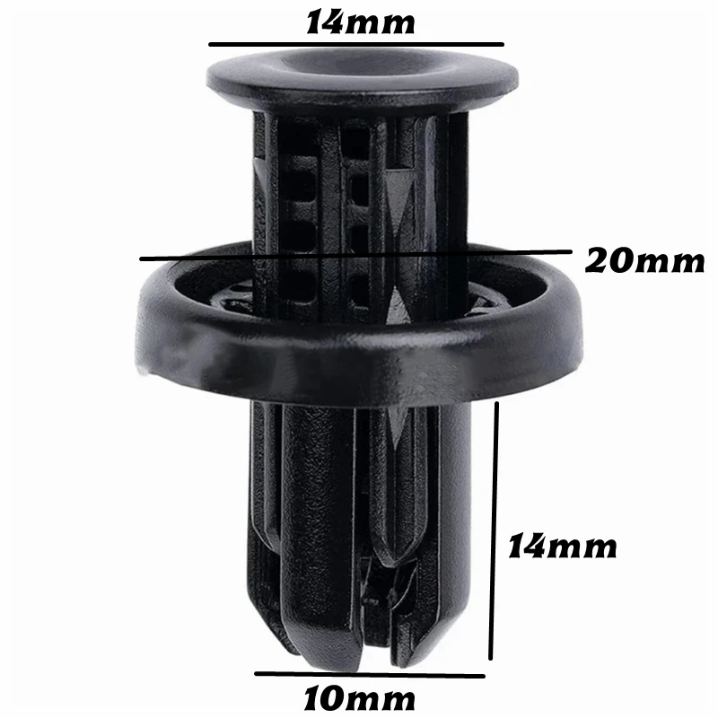 20Pcs Fits Into 10mm Hole OE: 91505-TM8-003 Auto Bumper Retainer Clips Car Plastic Rivet For Honda Civic Accord Fit  SX-4480