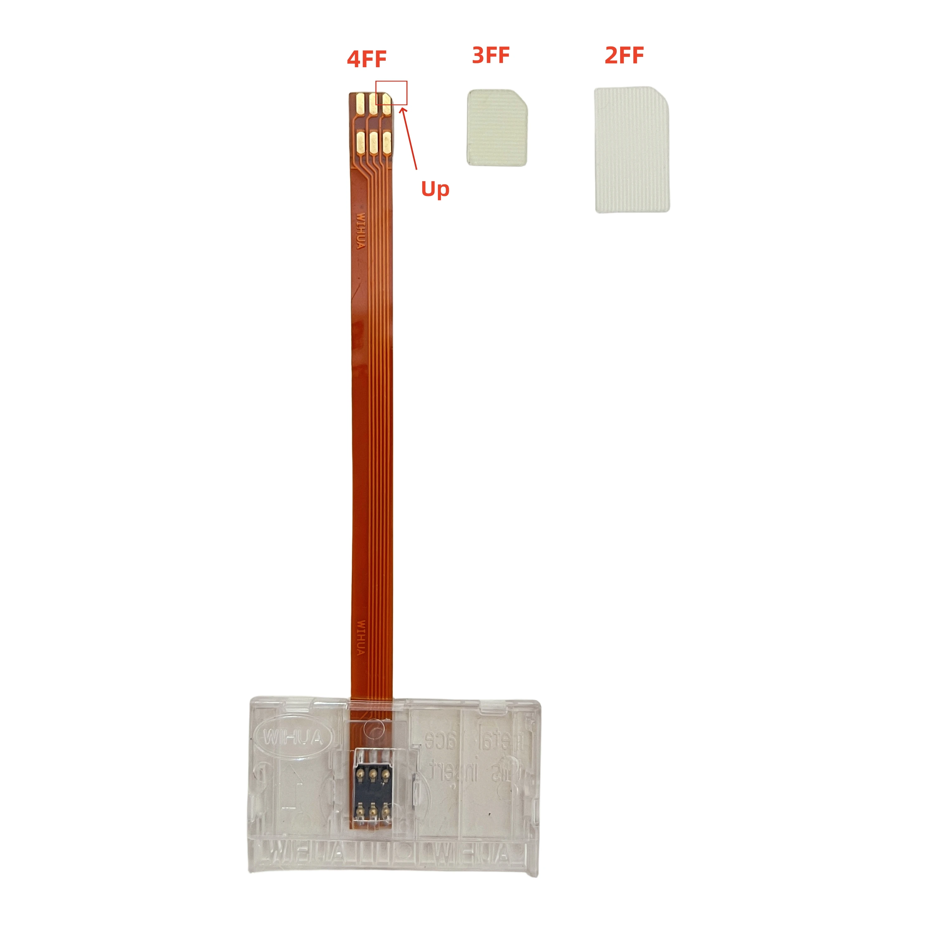 Duży standardowy konwerter kart inteligentnych na kartę Nano SIM, kartę Micro SIM Standard SIM USIM 2FF 3FF 4FF Adapter konwertera 3 w 1