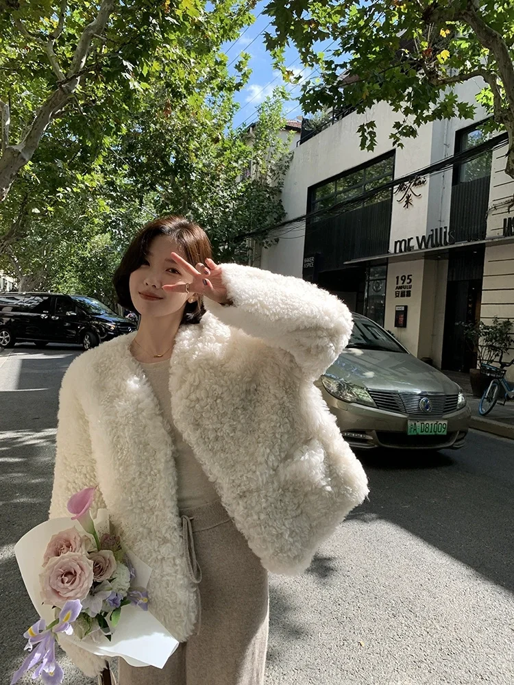 

Women Winter New Faux Fur Warm Long Coat Long Sleeves Female Fashion Thick Teddy Bear Coat Casual Loose Solid Outwears Q74