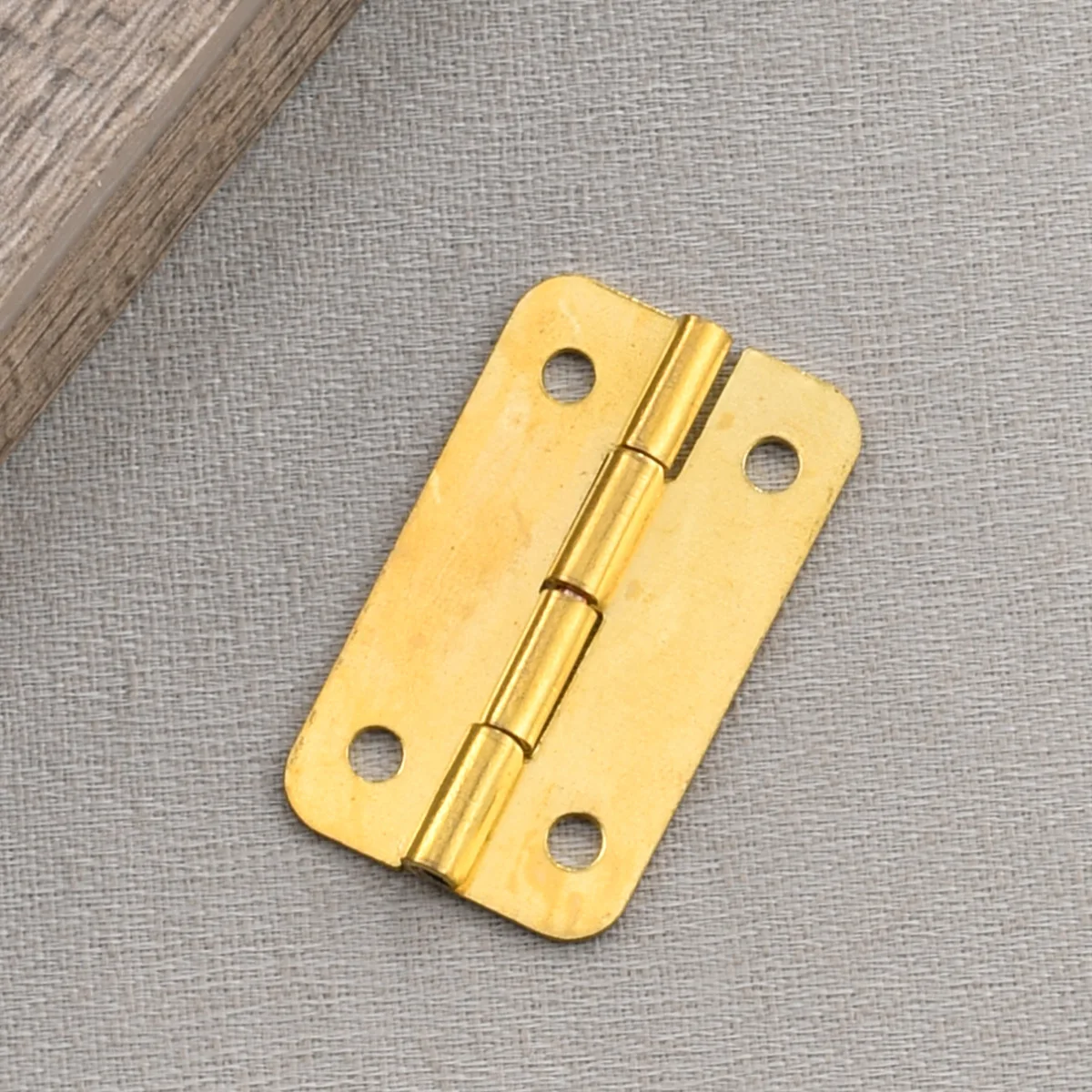 35*21mm flat hinge antique gift box Small wooden box Hinge gold box Yellow 1.5 inch hinge