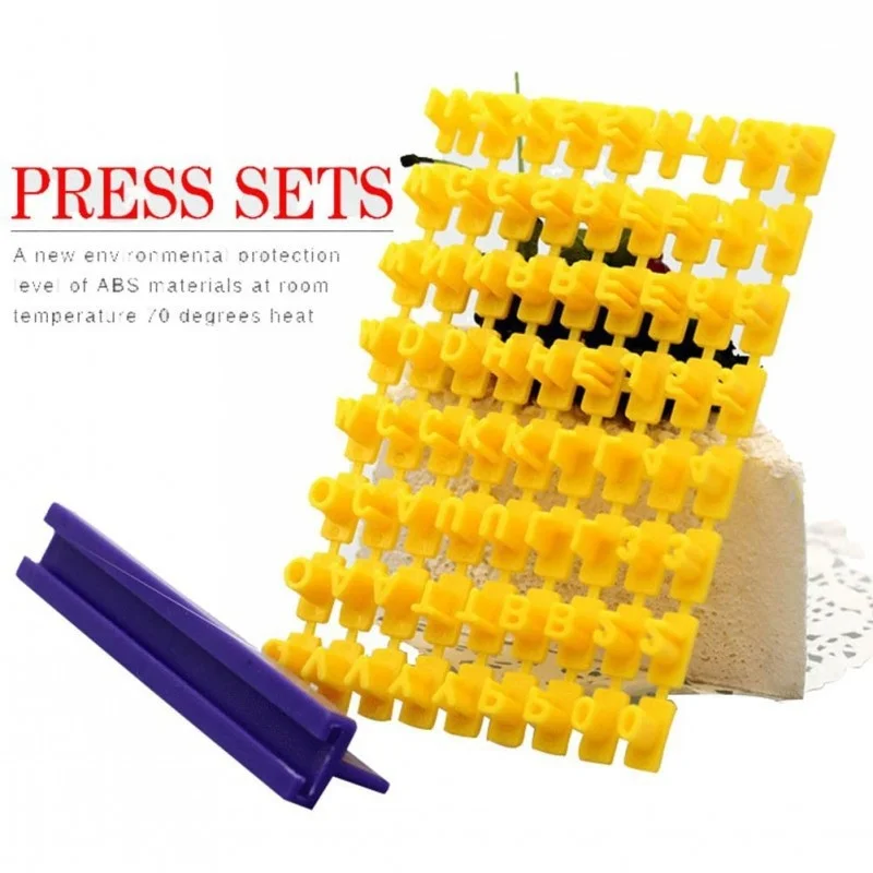 Letter Number Symbol Cookie Stamp Press Mold DIY Baking Tool for Homemade Cookie Fondant Cake Decorating Home Kitchen Baking