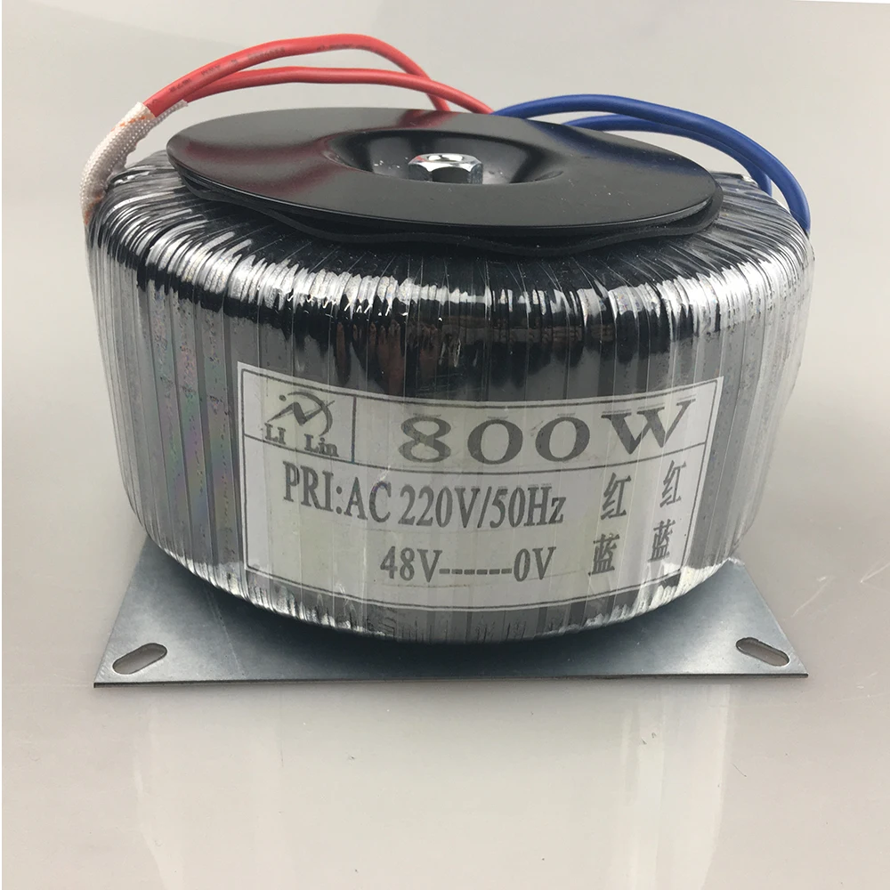 800W toroidal transformer 220 rpm 48V50V60V driver power amplifier transformer audio power supply can be customized