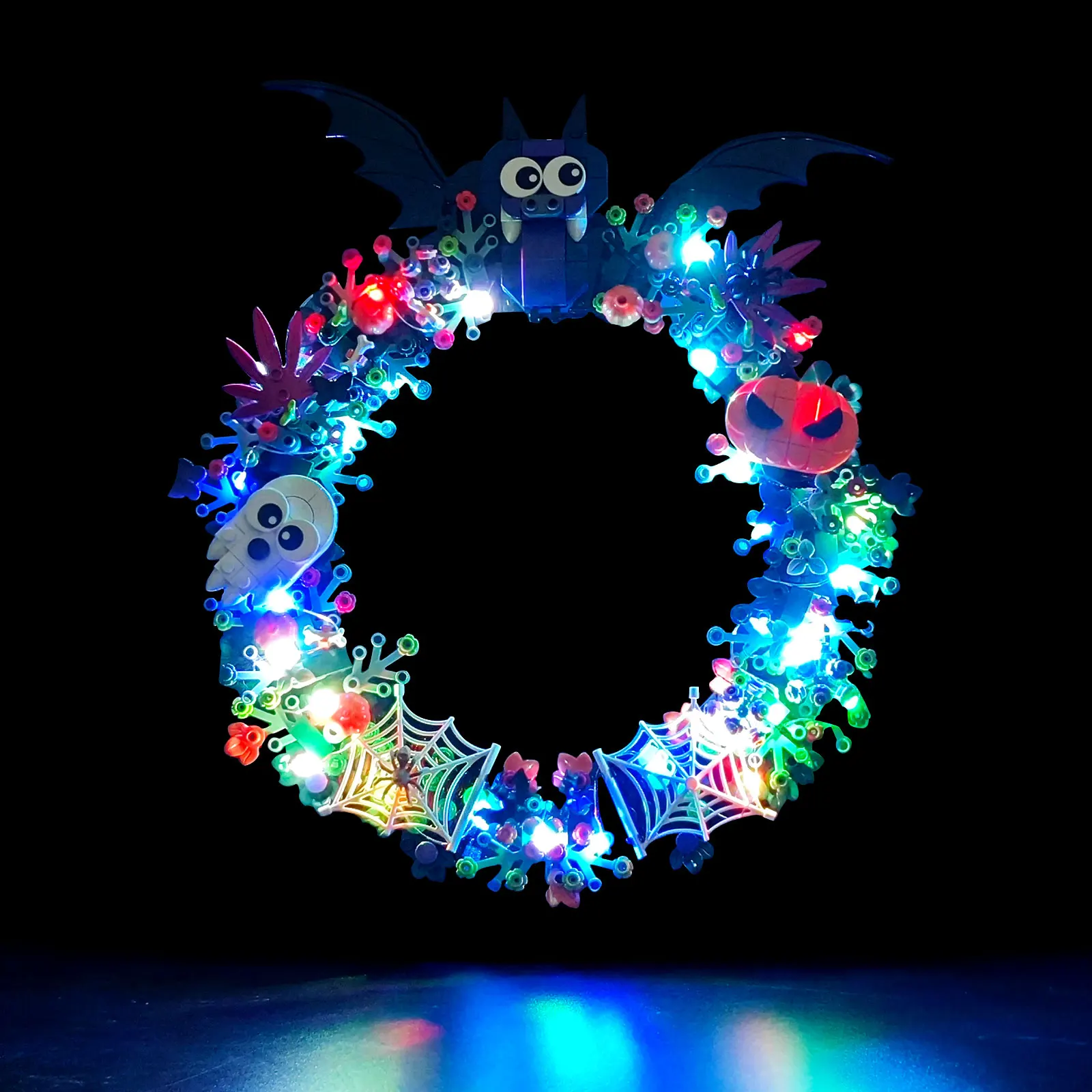LED Lights Kit for Lego 40825 MOC Building Blocks, USB DIY Lights Set For Lego Halloween Wreath, Model Bricks Not Included