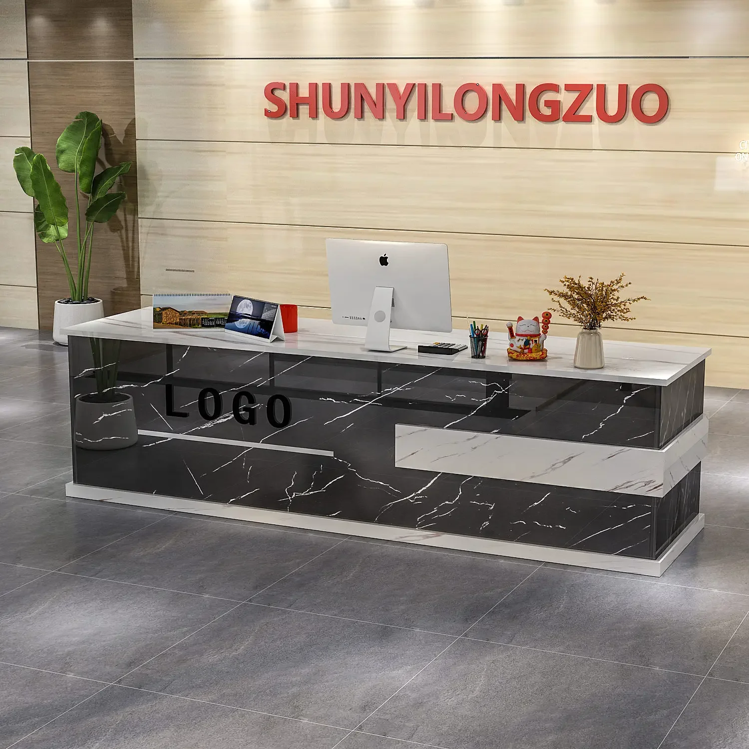 

Professional Modern Bar Counter Classic Executive Desk Commercial Reception Desks Salon Glamour Mostrador Commercial Furniture