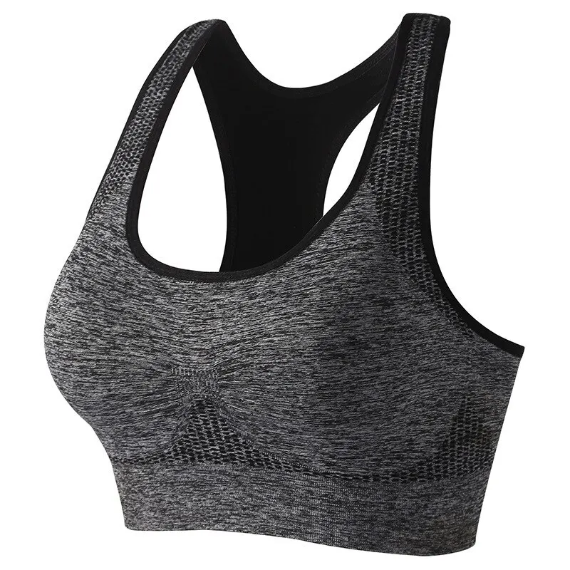 Women\'s Workout Sports Bras Fitness Backless Padded Ivy Low Impact Bra Yoga Crop Tank Top