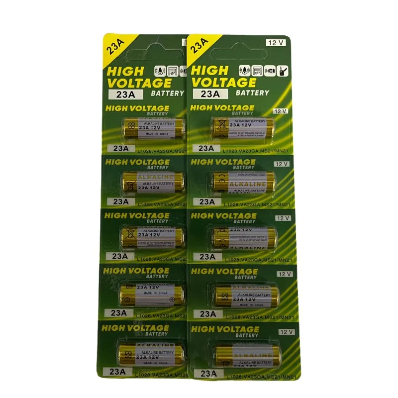 12V 23A Battery for Doorbell Remote Control Electric Toys A23 Alkaline Battery Pack 23GA A23S E23A EL12 MN21 V23GA GP23A LRV08 - view 4