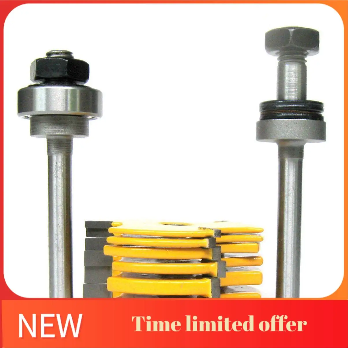 

ABHU 8Pc 1/4Inch Shank Slot ,Assembly 6 Cutters & 2 Arbors Router Bit Set