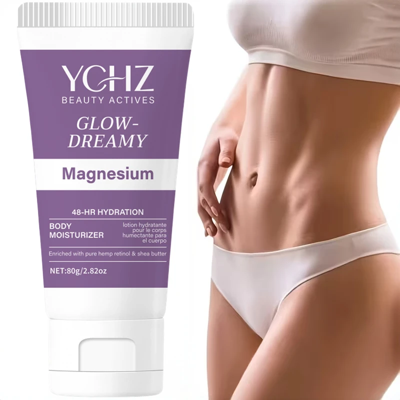 Retinol Magnesium Nighttime Brightening Body Lotion 80g, Formulated with Vitamin a Alcohol and Magnesium, Suitable for Nighttime Full-Body Skin Care, Leaving Skin Feeling Moisturized and Soft after Application at Night
