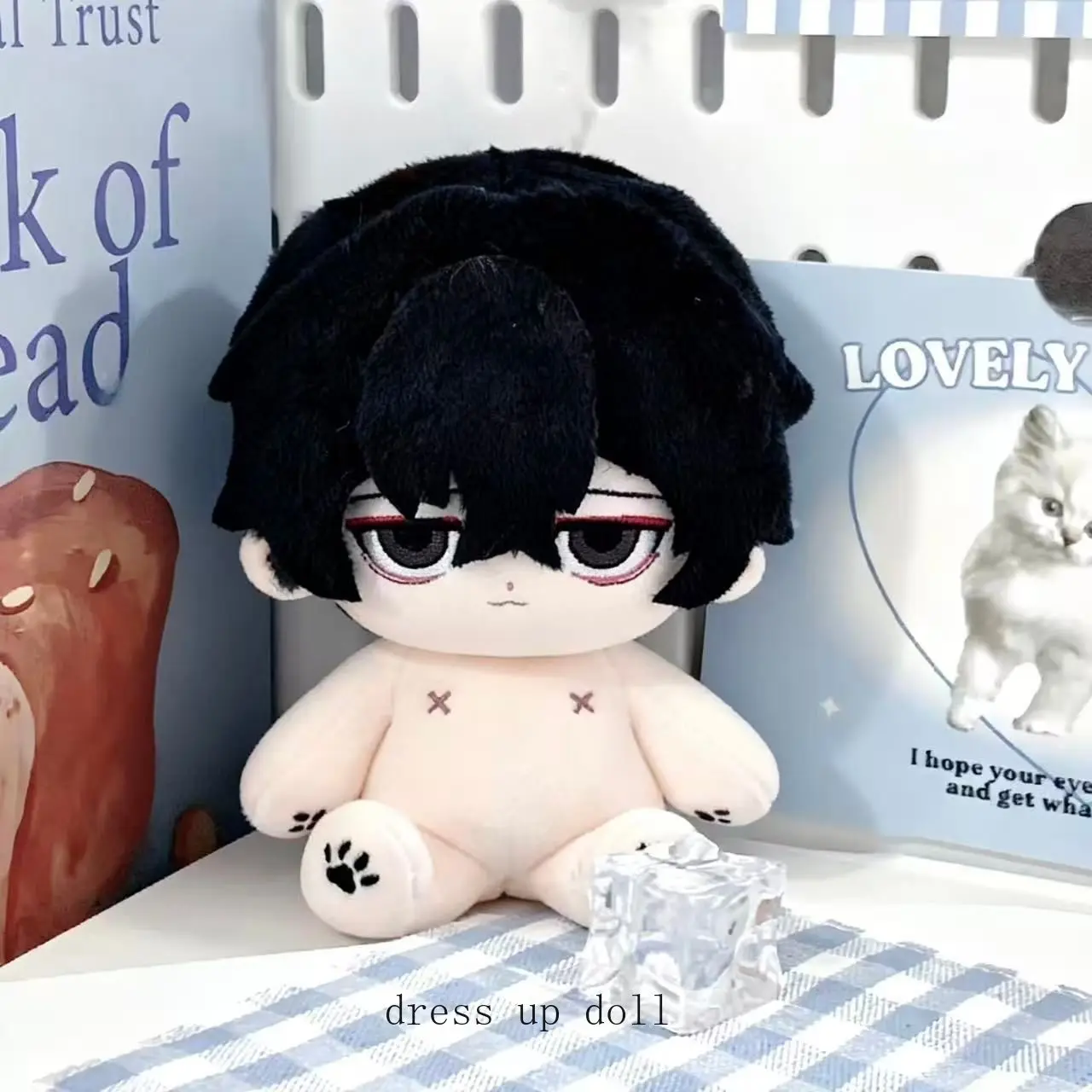 

Yi sang Limbus Company Anime Handsome Boy Plush Doll Body Dress Up Clothes Plushies Stuffed Toys Figures Birthday Gift 20cm