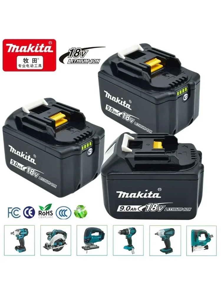 Originele Makita 9.0Ah voor Makita 18V Batterij BL1830B BL1850B BL1850 BL1840 BL1860 BL1815 Vervangende Lithium Batterij - afbeelding 2