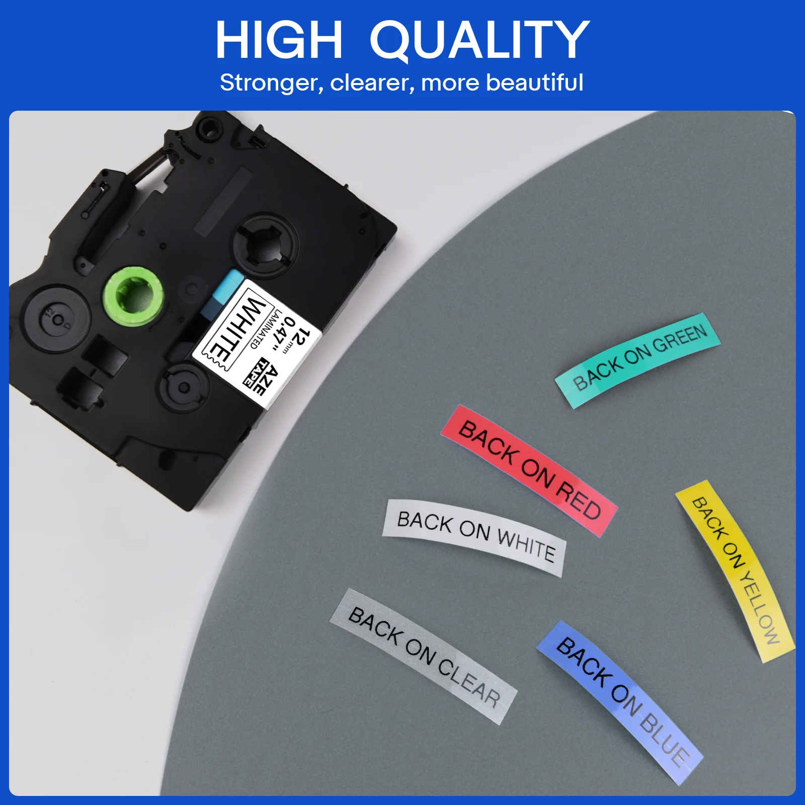 5/10PK 12mm Tapes Compatible for Brother TZ TZe-231 tze -241 TZ-335 Standard Laminated Label Tape For P-Touch PT-1010 PT-D450