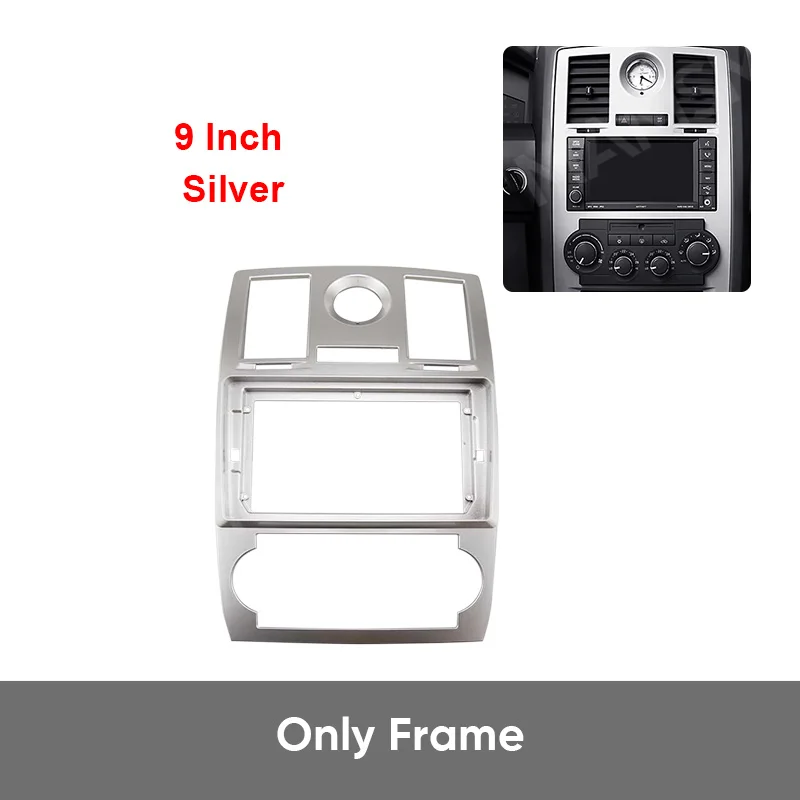 MAMSM For CHRYSLER 300C 2005-2007 9 Inch Android Car Radio Frame Fascia Trim Bezel Auto Stereo Panel Canbus Cable Harness Kit