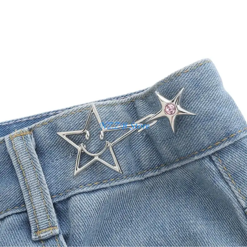 T21F زر تثبيت معدني قابل للفصل، مشبك ملابس لشد الخصر بدون خياطة