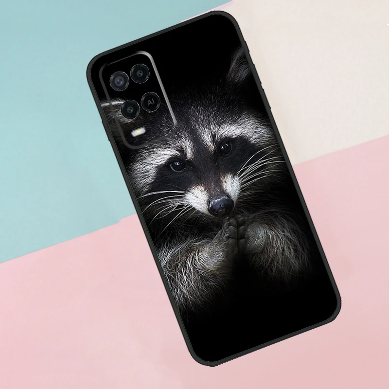 Raccoon Case For OPPO A15 A16 A52 A72 A54 A74 A94 A3S A5S A83 A91 A93 A5 A9 A31 A53 2020 Cover image 6