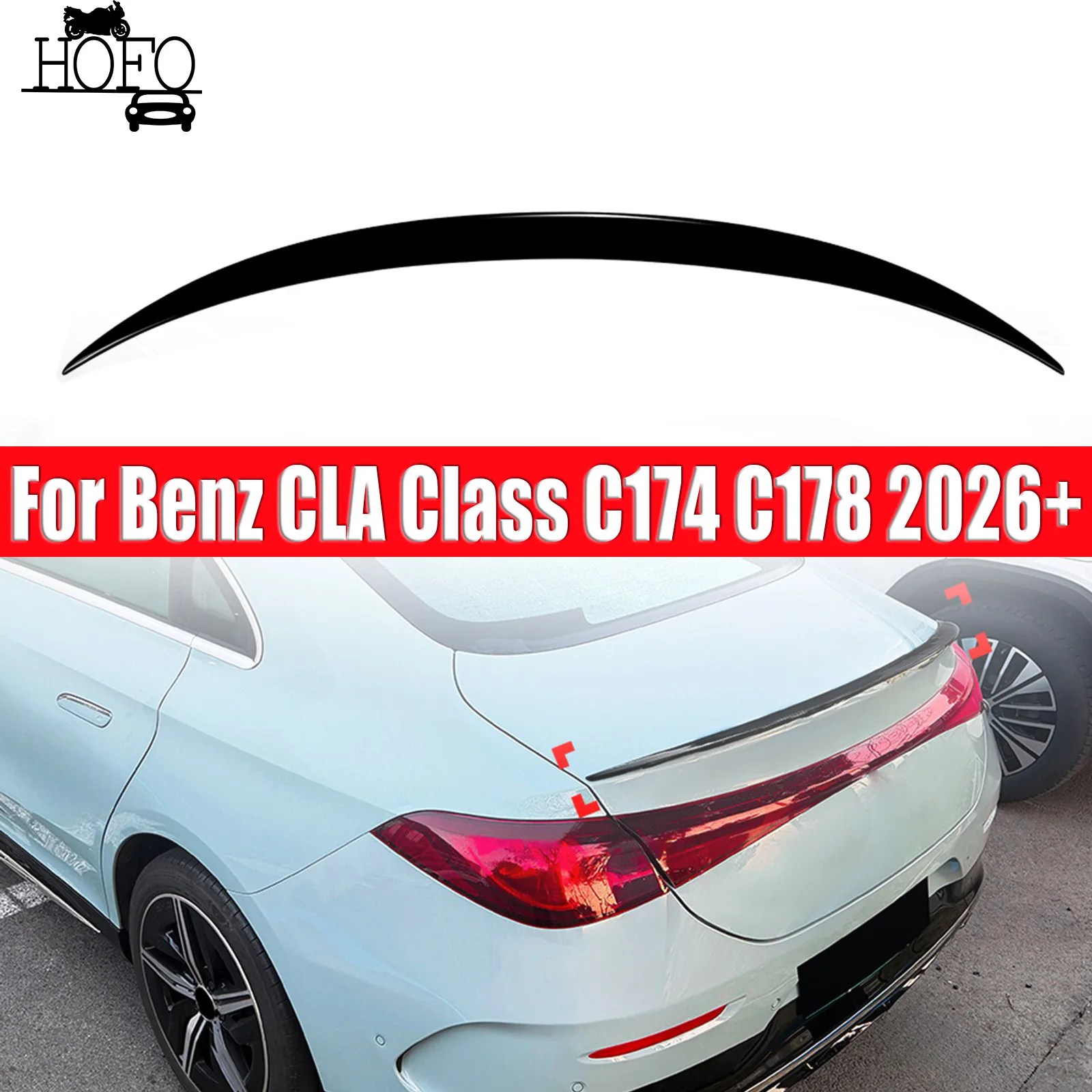 

Rear Trunk Spoiler Wing Lip For Mercedes Benz CLA Class C174 C178 2026+
