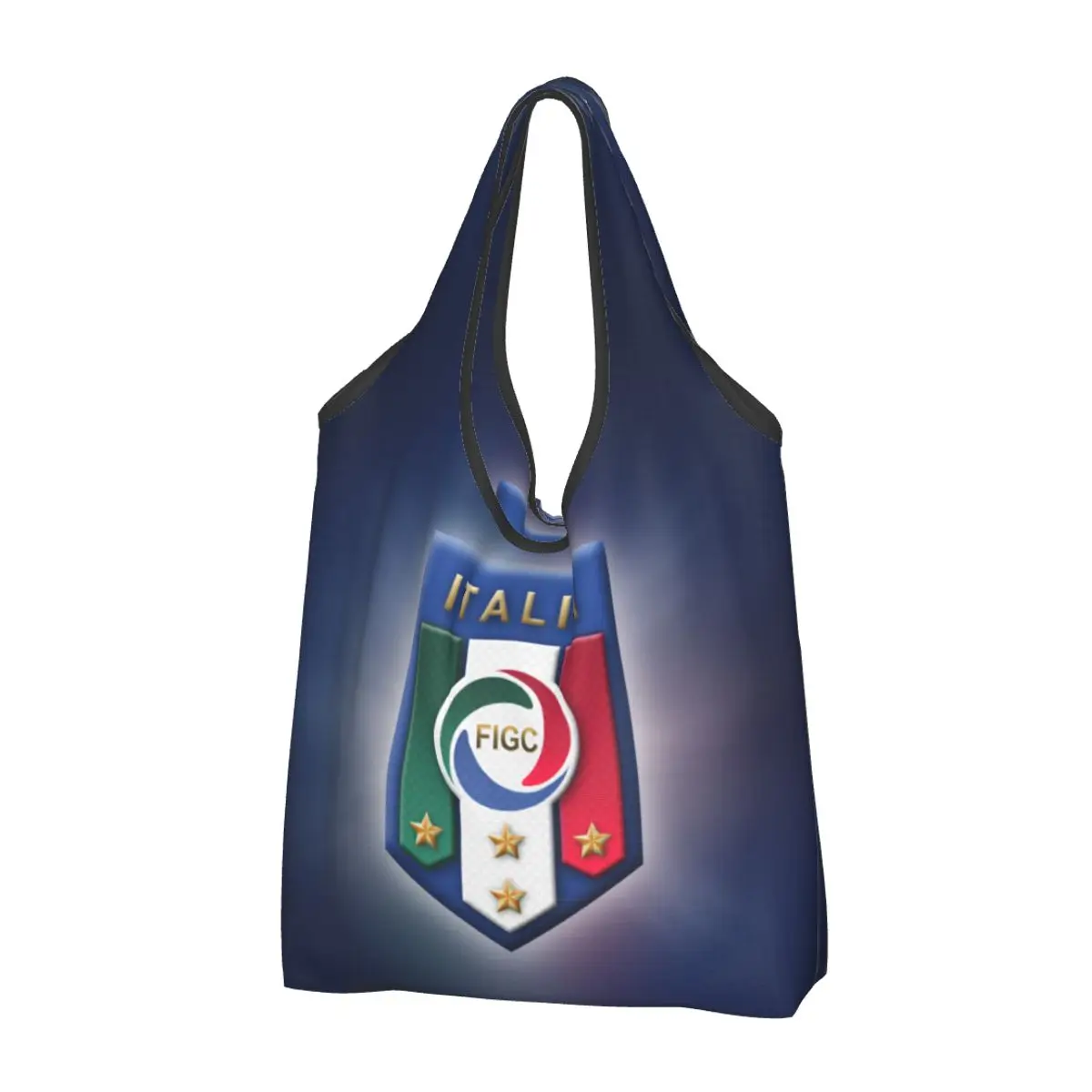 Riutilizzabile Italia Figc Shopping Bag donna Tote Bag portatile Italyan calcio calcio regalo generi alimentari Shopper Bags