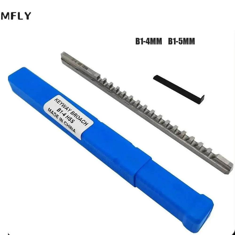 4mm 5mm B1 Push-Type Keyway Broach Metric Size HSS Keyway Cutting Tool for CNC