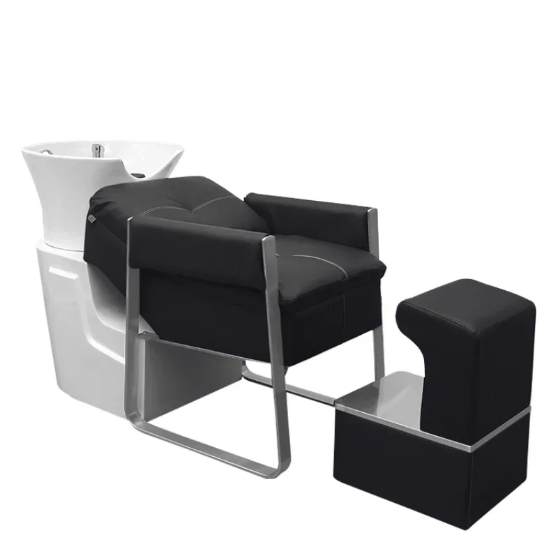 펑키 라잉 샴푸 침대 럭셔리 헤어 스파 후프 마사지 샴푸 의자 트리트먼트 침대 미용 프리미엄 카데이라 호텔 가구