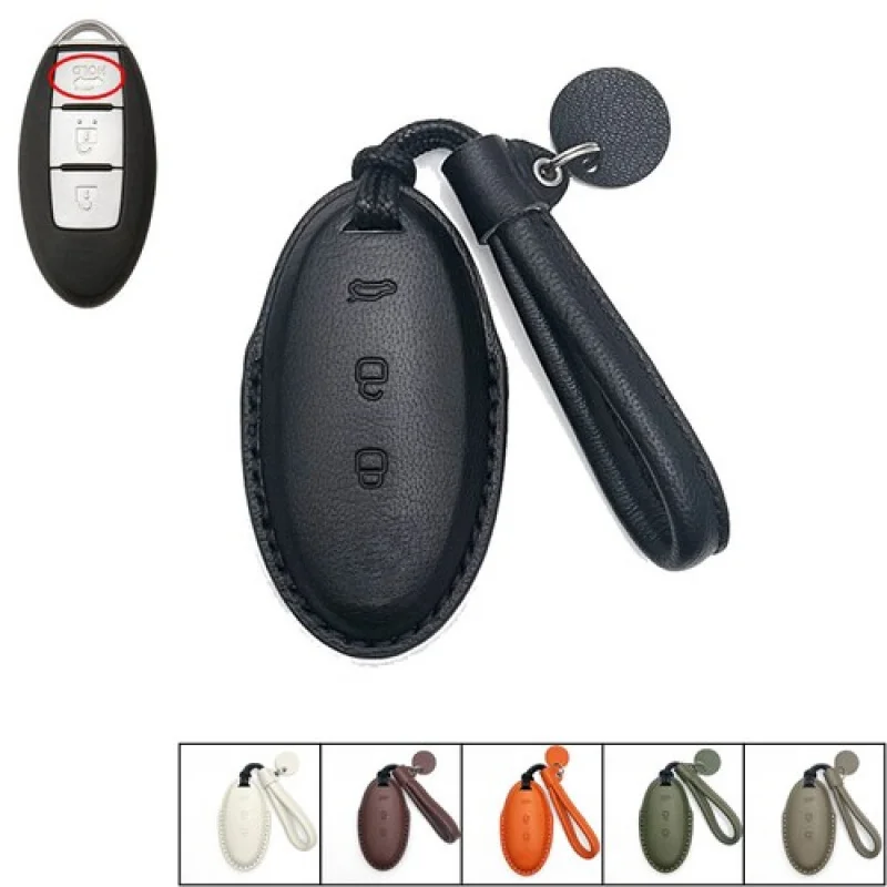 

A+ Genuine Leather Car Key Fob Cover Case For Nissan 370Z X-Trai Qashqai Pathfinder