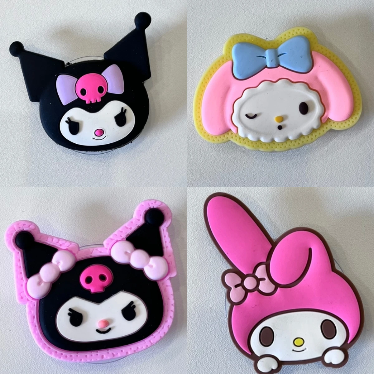 

Держатель для телефона Griptok с кольцом-подставкой, милый дизайн Sanrio Kuromi My Melody, для чехлов iPhone и Samsung, крепление-подставка, подарок для девушки