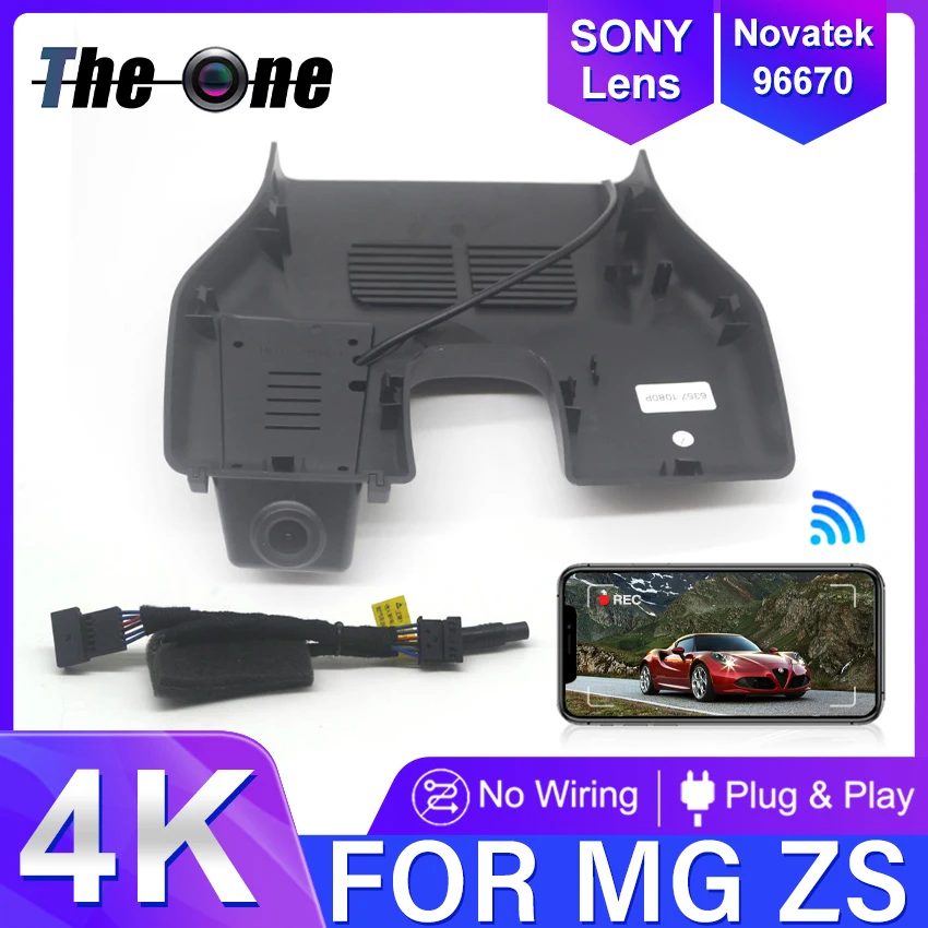 Plug and Play DVR Dash Cam UHD 4K 2160P Video Recorder for MG ZS ZX EZS ZST VS Astor 2020 2021 2022 2023 2024 Car Dashcam