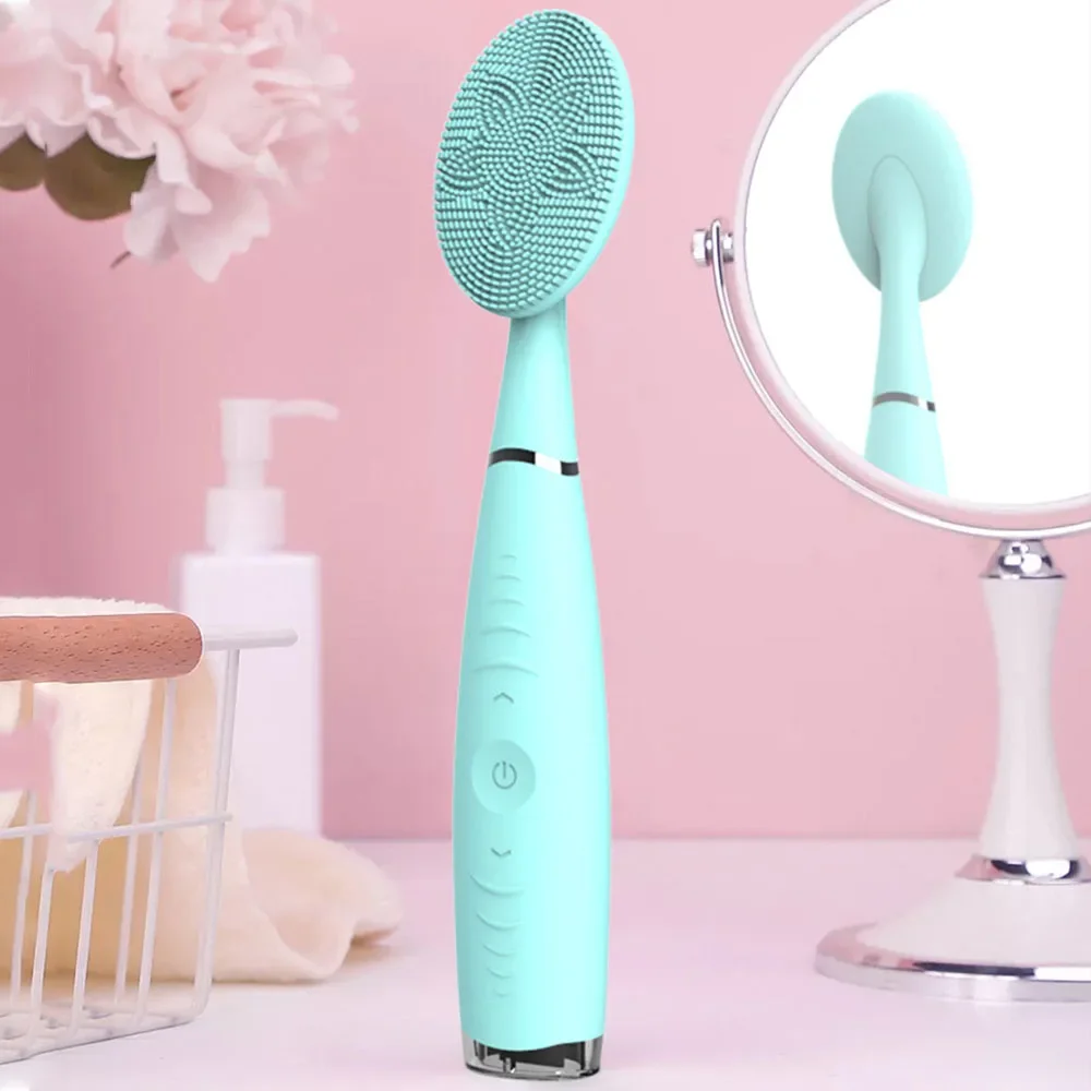 Elektrische Sonic Gezichtsreinigingsborstels Siliconen Gezicht Massager Lift Cleanshing Tool Mee-eter Remover Borstel voor Dropshipping