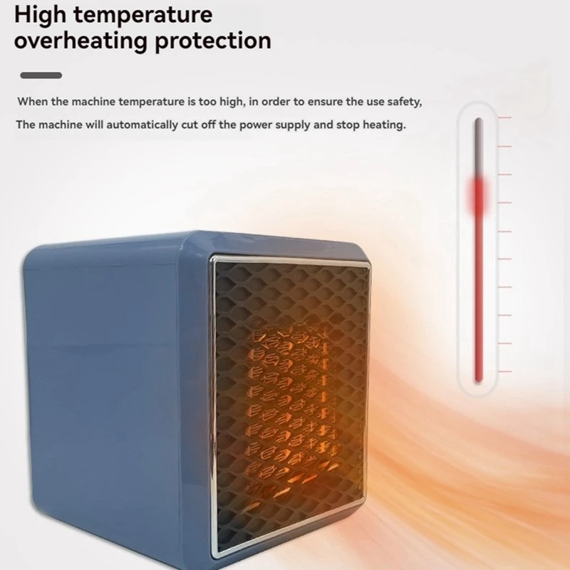 

1500W Electric Heater Portable Desktop Warm Air Blower Adjustable Thermostat Home Warmer For Winter Office