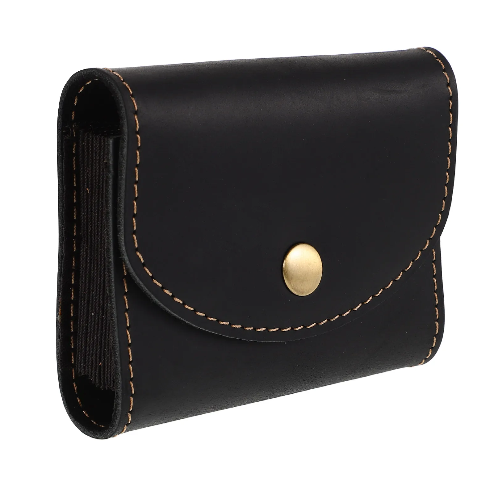 

Card Holder for Men Premium Cowhide Multi Slot Credit Card Wallet Case with Snap Closure for Business Travel Daily
