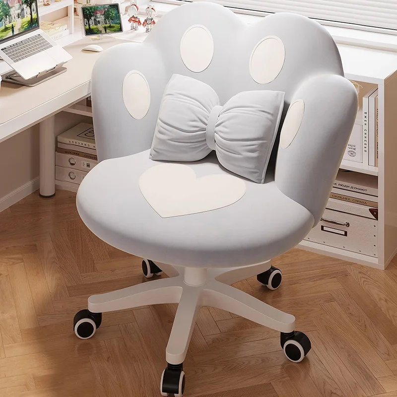 كرسي مكتب كاواي لطيف مريح لغرفة نوم الكمبيوتر كرسي مكتب مريح مضمد كسول سيلا Oficina أثاث منزلي