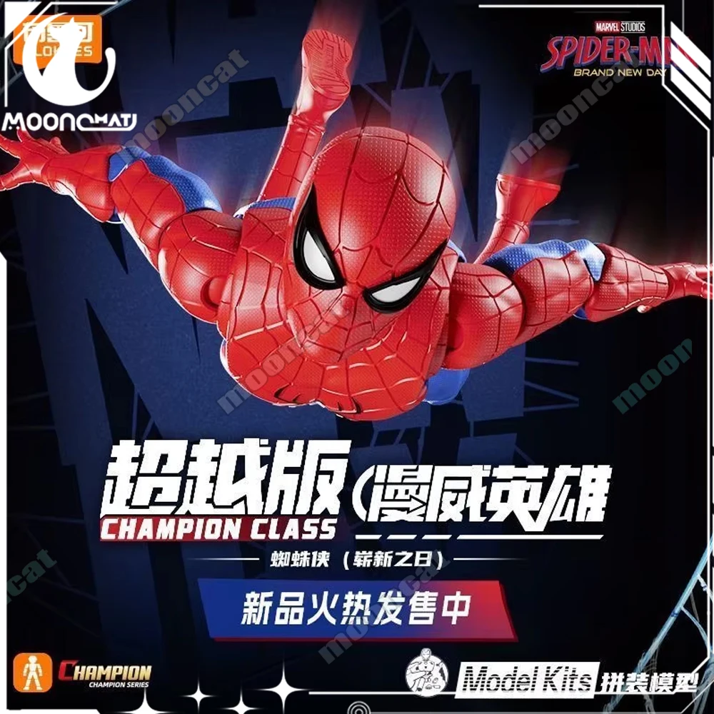 In Stock Blokees Spider Man Assembly Model Kit Brand New Day Spiderman Action Figure Peter Parker ABS Champion Class Toys Gifts