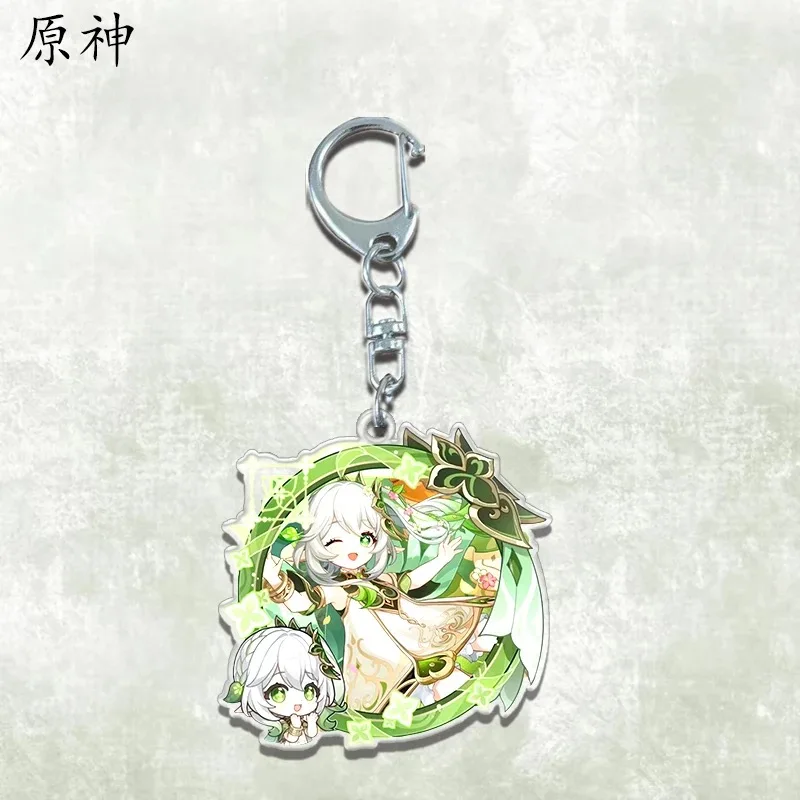 Брелок Genshin Impact Animation General Funina Thunderbolt Yakeli кулон из орехового дерева вокруг Naxida