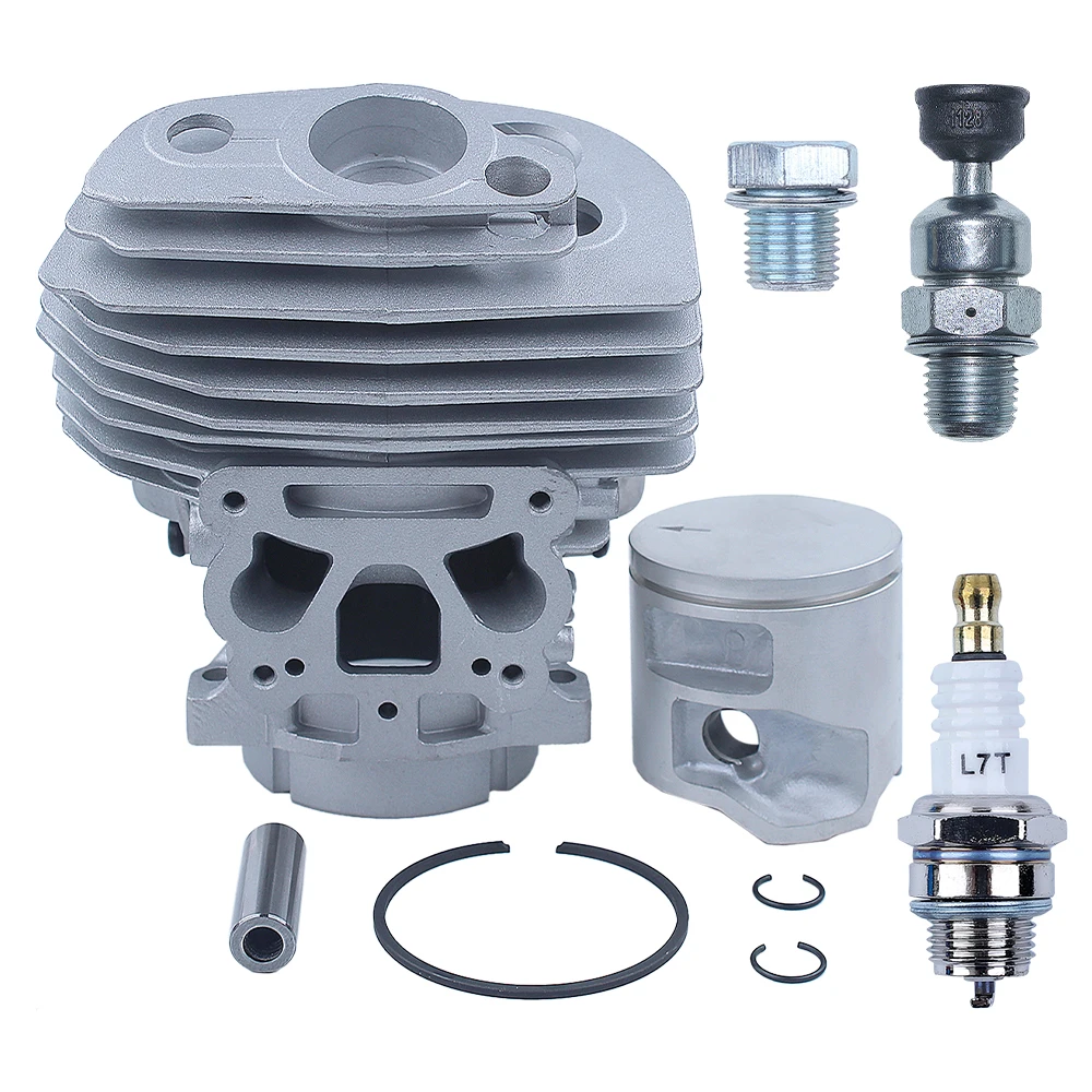 46mm Cylinder Kit For Husqvarna 562XP 560 For Chainsaw Part For 575355803 With Decompression Valve,Spark Plug