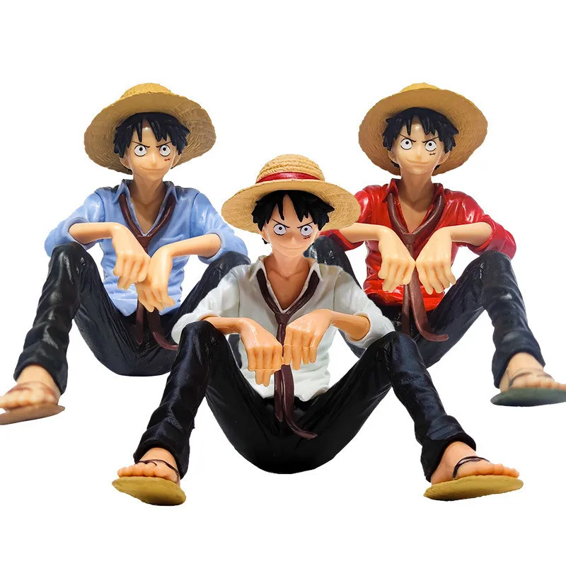 Anime Shirt Monkey D Luffy Action Figures PVC ONE PIECE Straw Hat Luffy Decoration Model Toys For Fans