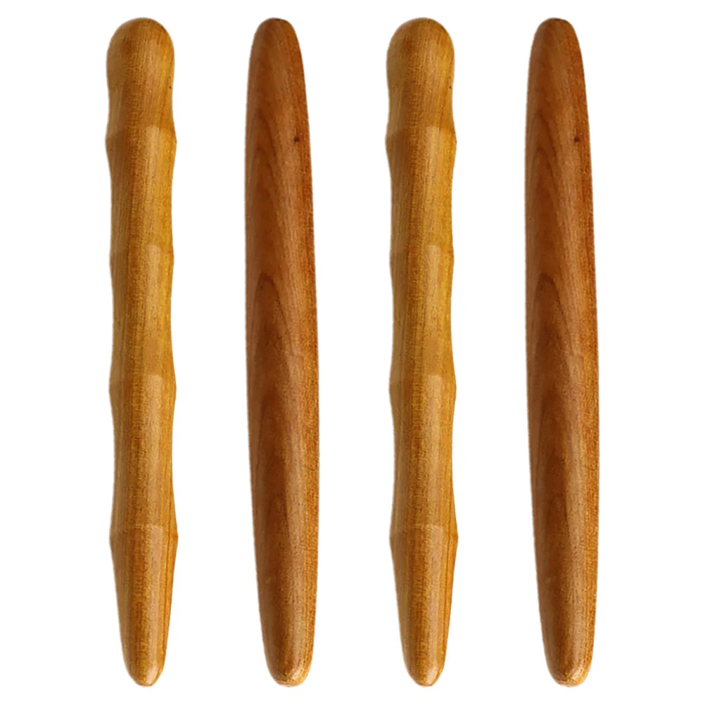 

4 шт. деревянные массажные палочки эргономичный массажный инструмент для акупунктурных точек для снятия натяжения мышц ног, рук, релаксации головы