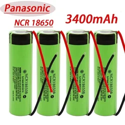 Oryginalna bateria 18650 Panasonic 3.7v 3400mah ncr18650b akumulator litowy akumulator 18650 + panel 18650 DIY