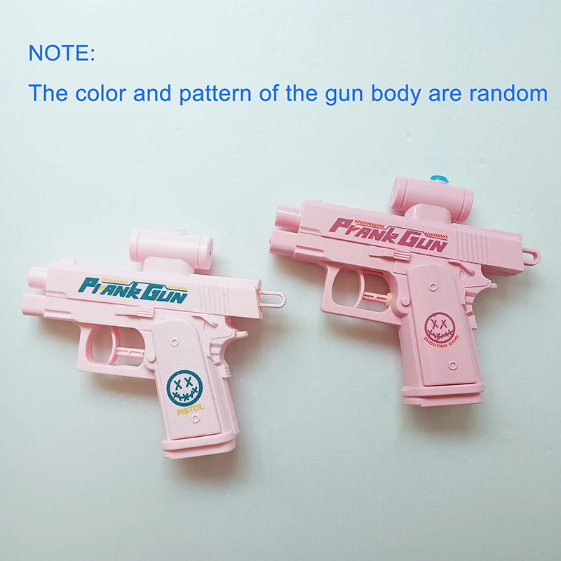 Creative 2-Way Water Spray Gun Reverse Splash Toy for Prank Press Spray Squirt Gun Double Directional Water Gun Fun Outdoor Toy