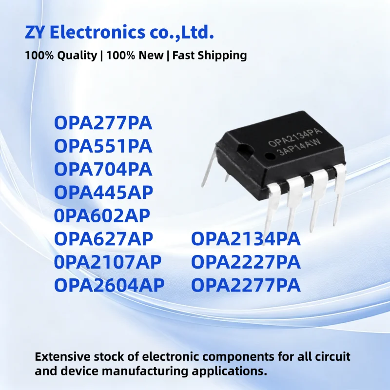 10PCS Brand New OPA445AP OPA2277PA OPA704PA OPA2107AP OPA602AP OPA551PA OPA277PA OPA2227PA OPA2604AP OPA627AP OPA2134PA DIP
