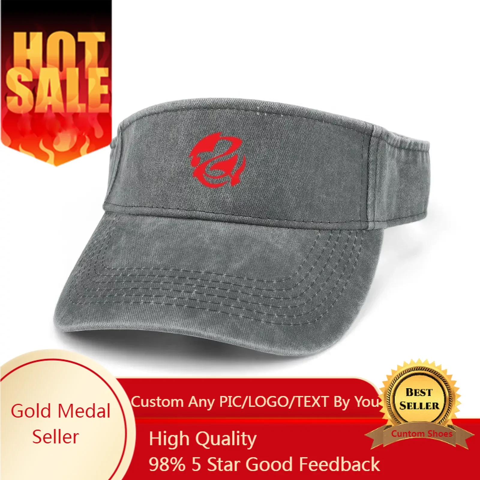 

Anime High School DxD Rias Gremory Sun Visor Leaky Top Cowboy Hats Mens Womens Sports Baseball Tennis Caps Open Top Custom Hat