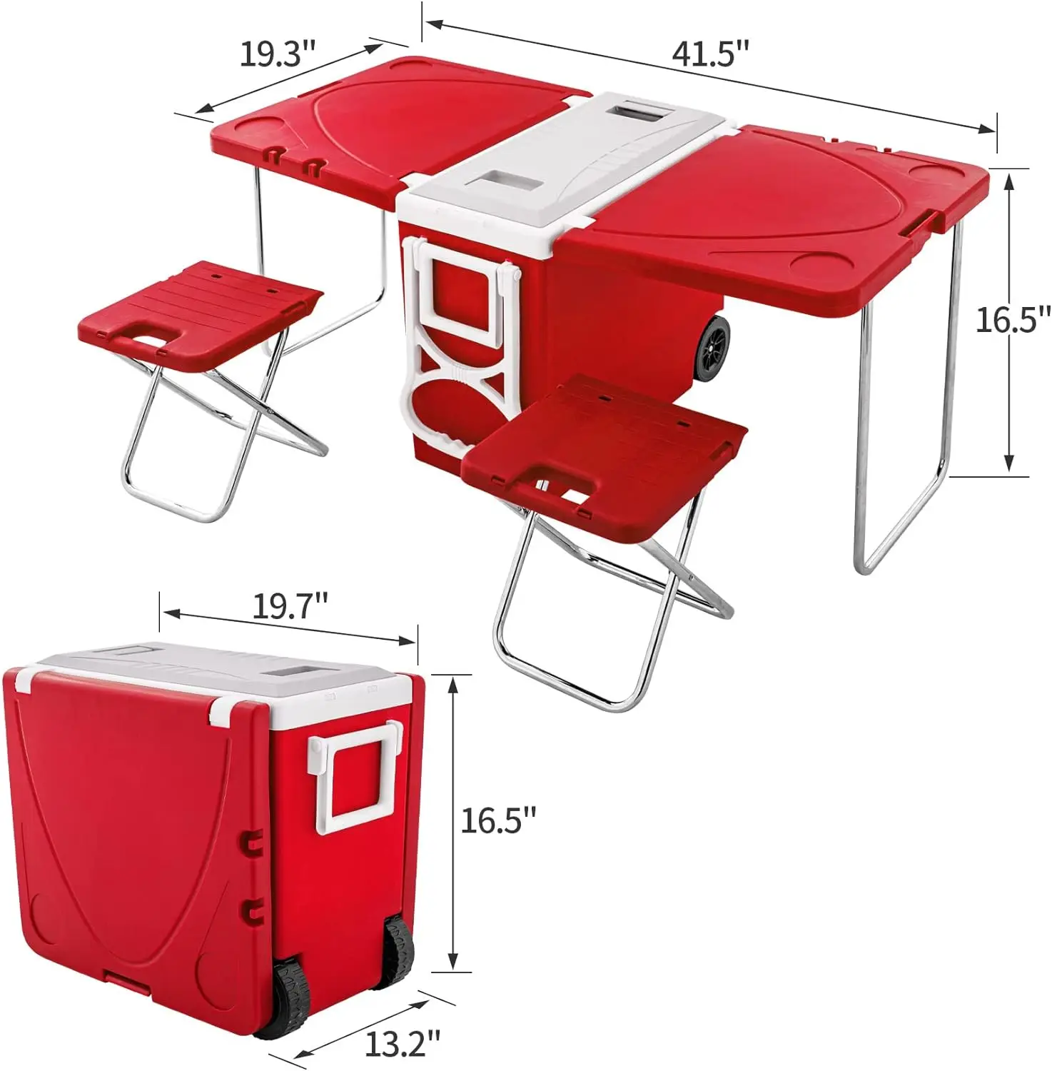 

Wholesale Custom Logo 28L Multifunctional Cooler Box, Outdoor Camping Picnic Ice Cooler Box With Table And Chairs