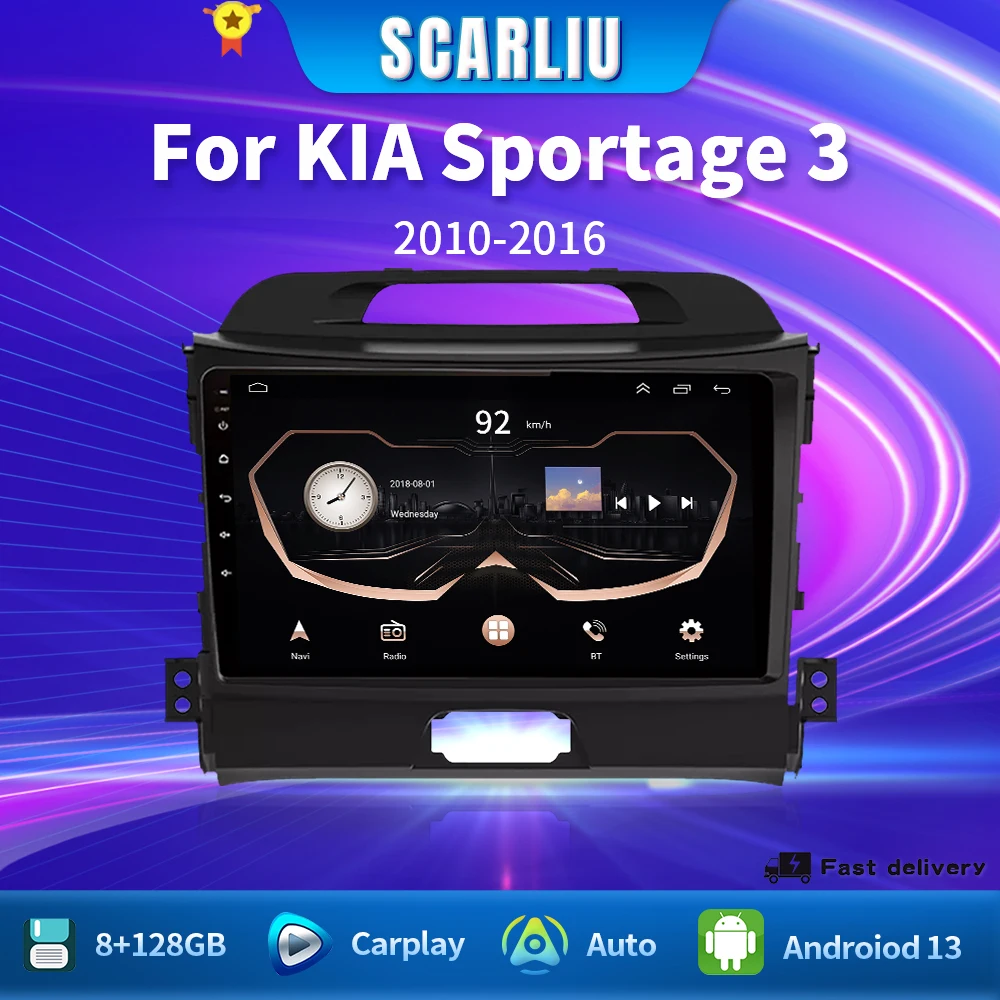 

for KIA Sportage 3 2010-2016 2015 4G Car Multimedia GPS 2din autoradio Wireless CarPlay Android Auto Radio