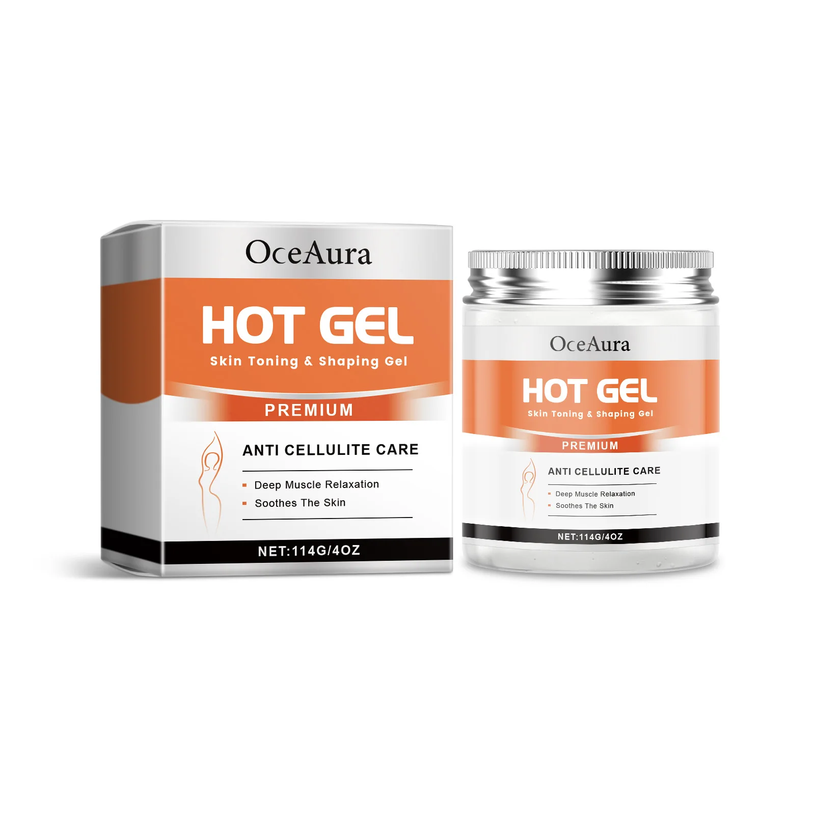 

Premium Hot Gel – Anti-Cellulite Care & Skin Toning Gel for Deep Muscle Relaxation, Body Shaping & Soothing (4oz/114g)"