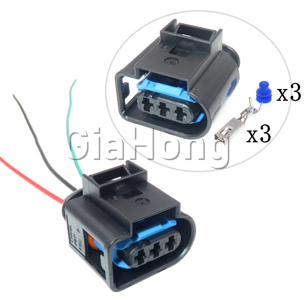 1 Set 3 Ways 4D0 971 993 A Car Socket 4D0971993A Automotive Wiring Terminal Waterproof AC Assembly Plug Auto Parts